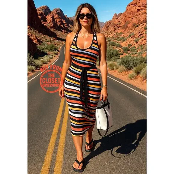 ZARA Knit Midi Dress NWT - Picture 5 of 16